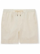 Ralph Lauren Purple label - Dorset Straight-Leg Linen Drawstring Shorts - White