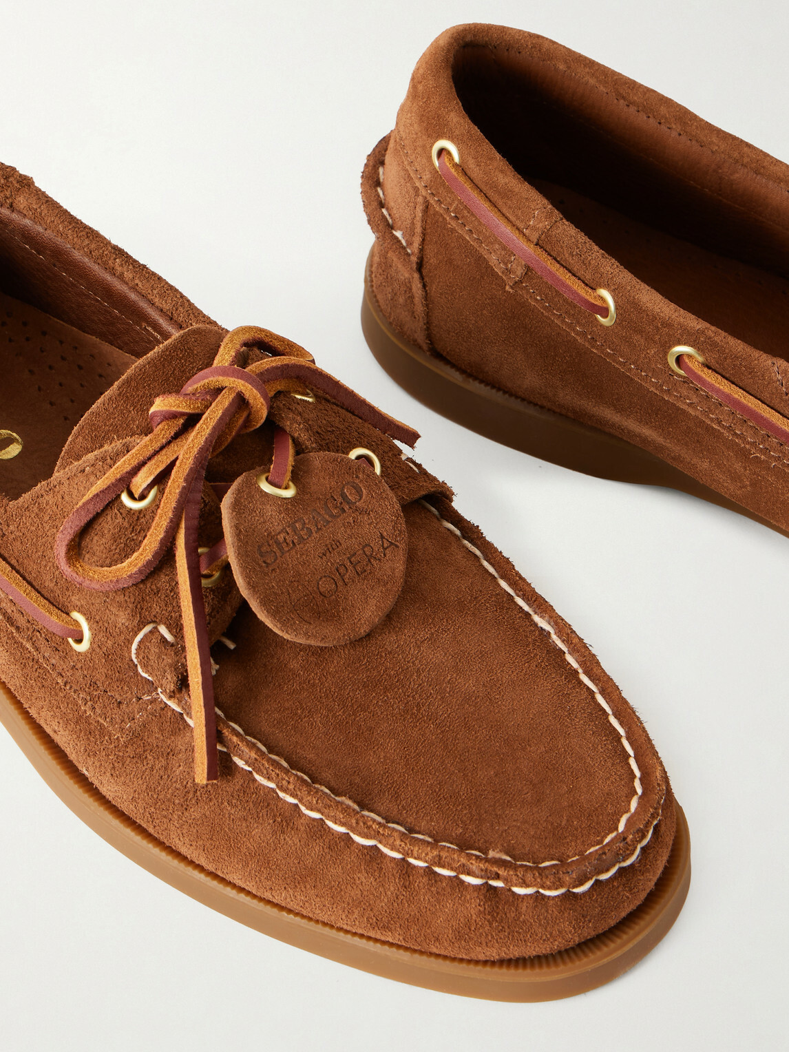 Sebago - Portland Artisan Suede Boat Shoes - Brown