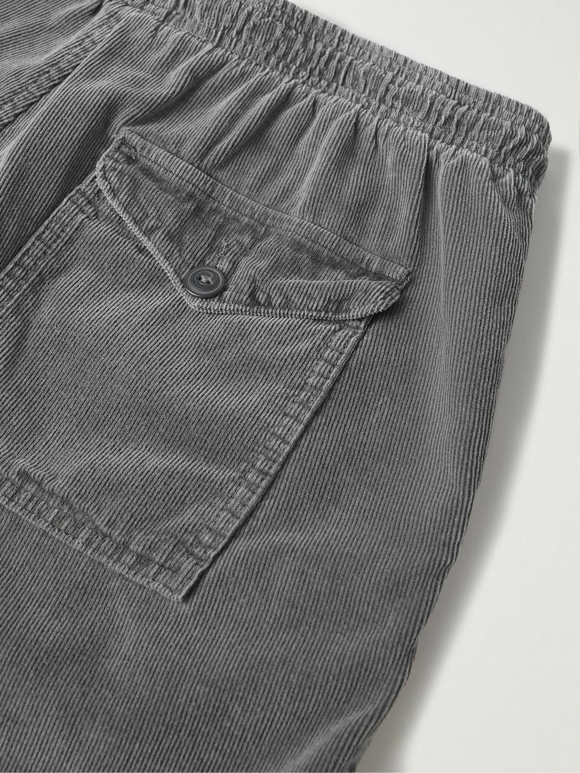 SAVE KHAKI UNITED Easy Straight-Leg Cotton-Corduroy Drawstring Shorts for  Men