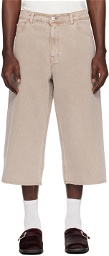 OUR LEGACY Taupe Capri Shorts