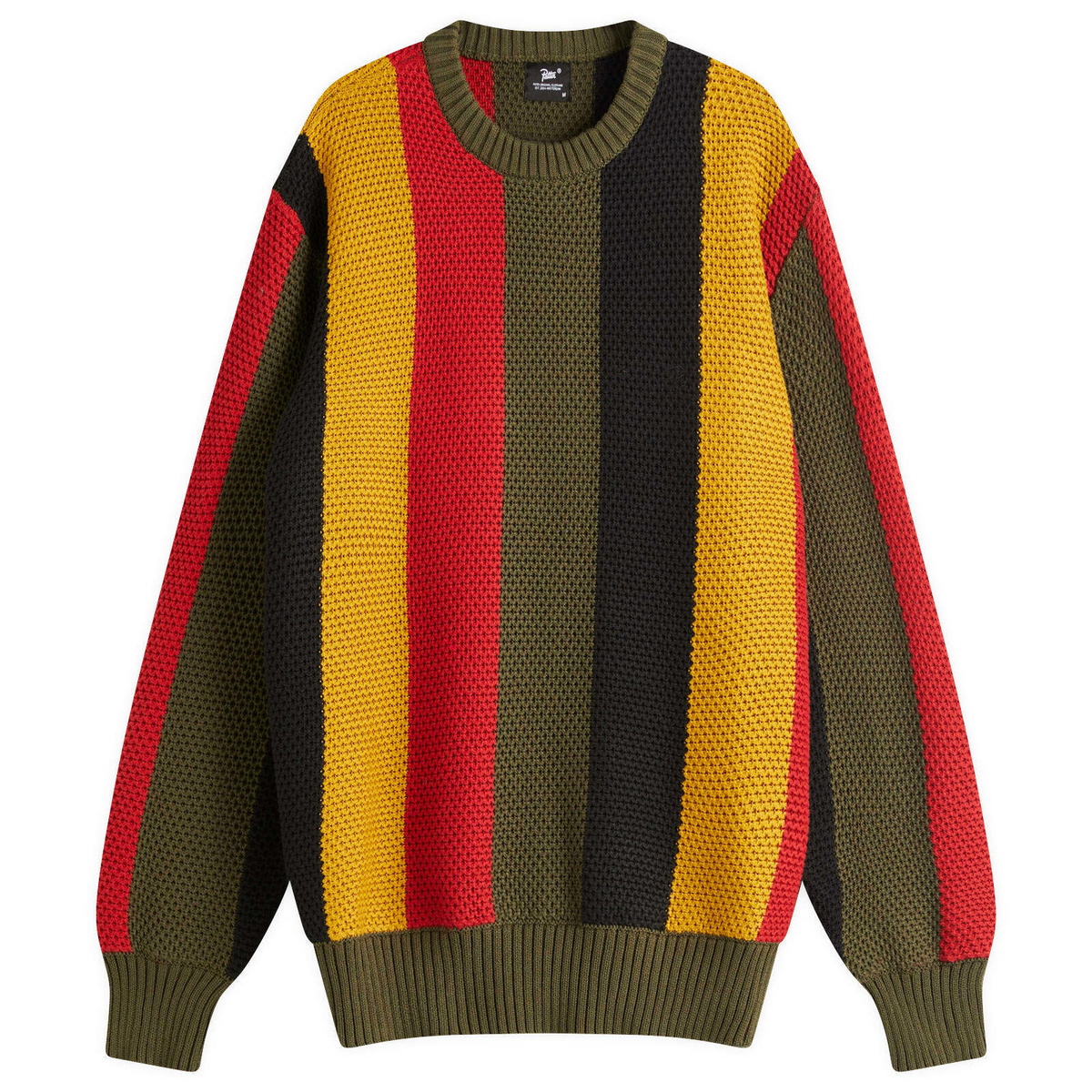 Patta Men's Stripe Honeycomb Knit Jumper in Multi
