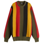 Patta Men's Stripe Honeycomb Knit Jumper in Multi