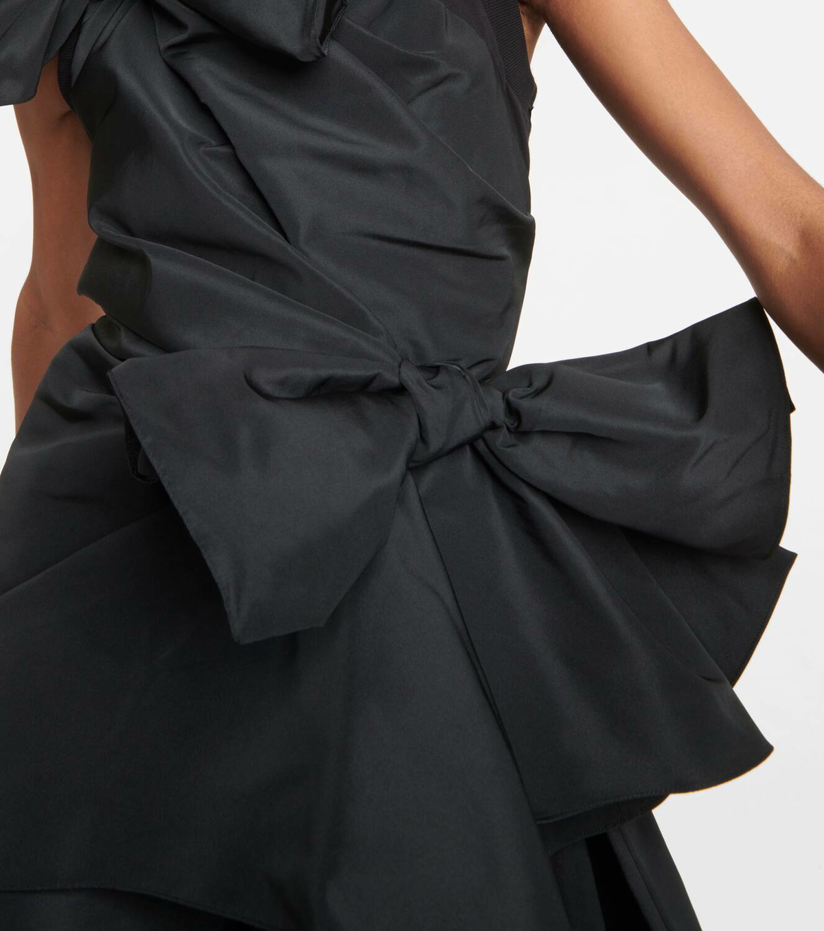 Alexander McQueen Asymmetric bow-detail top Alexander McQueen