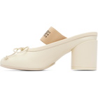 MM6 Maison Margiela Off-White Anatomic Numeric Heels