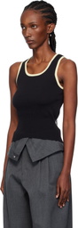 JW Anderson Black Contrast Trim Tank Top