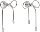 Marland Backus Silver Bow Earrings