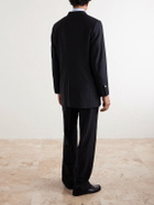 Enfants Riches Déprimés - The Pierre Doubled-Breasted Pinstriped Virgin Wool-Twill Blazer - Black