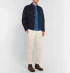 Massimo Alba - Slim-Fit Garment-Dyed Cotton-Jersey Polo Shirt - Men - Blue