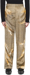 Y/Project Beige Printed Trousers
