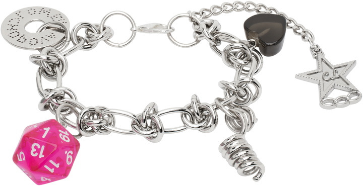 Photo: Chopova Lowena Silver Multi Charm Bracelet