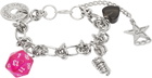 Chopova Lowena Silver Multi Charm Bracelet