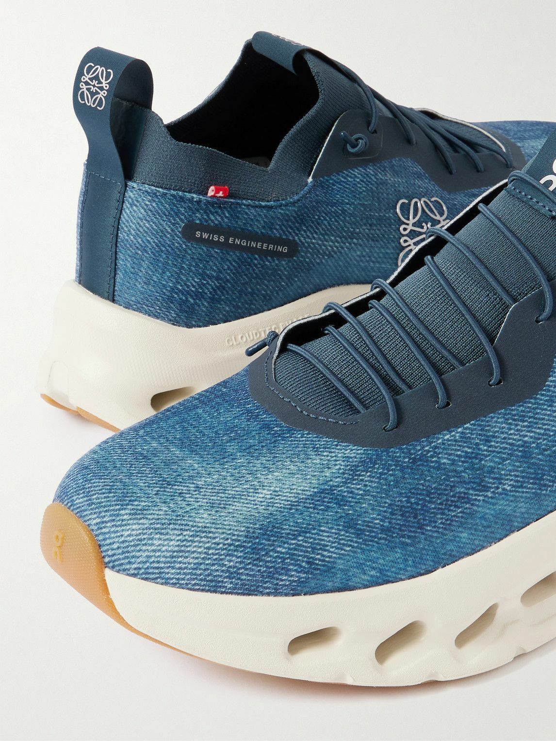 LOEWE - ON Cloudtilt 8 Mesh and Stretch-Knit Running Sneakers - Blue
