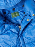 Sid Mashburn - Cashball Padded Quilted Nylon Hooded Jacket - Blue
