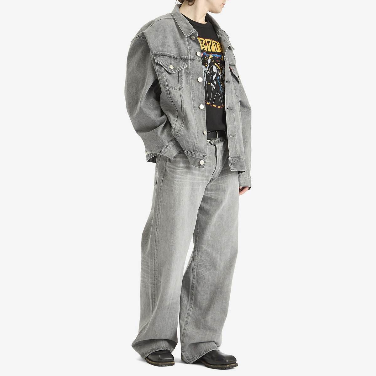 Junya Watanabe MAN Men's x Levis Straight Leg Jeans in Grey Junya Watanabe MAN Men's x Levis Straight Leg Jeans in Grey