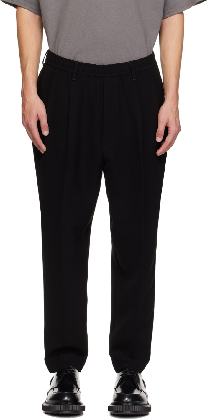 N.Hoolywood Black Wide-Leg Trousers N.Hoolywood