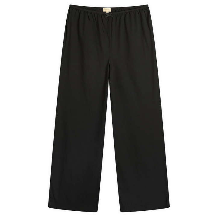 Photo: DONNI. Women's Jeresey Bow Simple Trousers in Jet