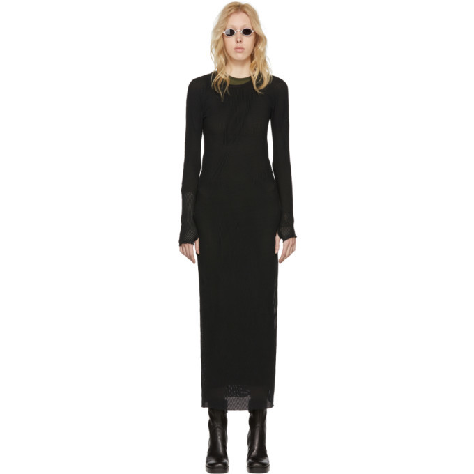 Boris Bidjan Saberi Black Object Dyed Dress