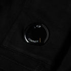 C.P. Company Men's Lens Pocket Cargo Sweat Short in Black