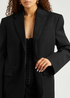 Jean Paul Gaultier Wool Corset Blazer Black
