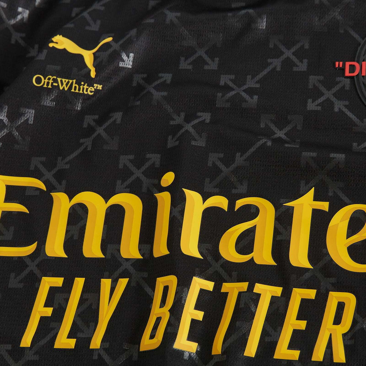 Puma x AC Milan x Off-White Jersey in Black/Power Green