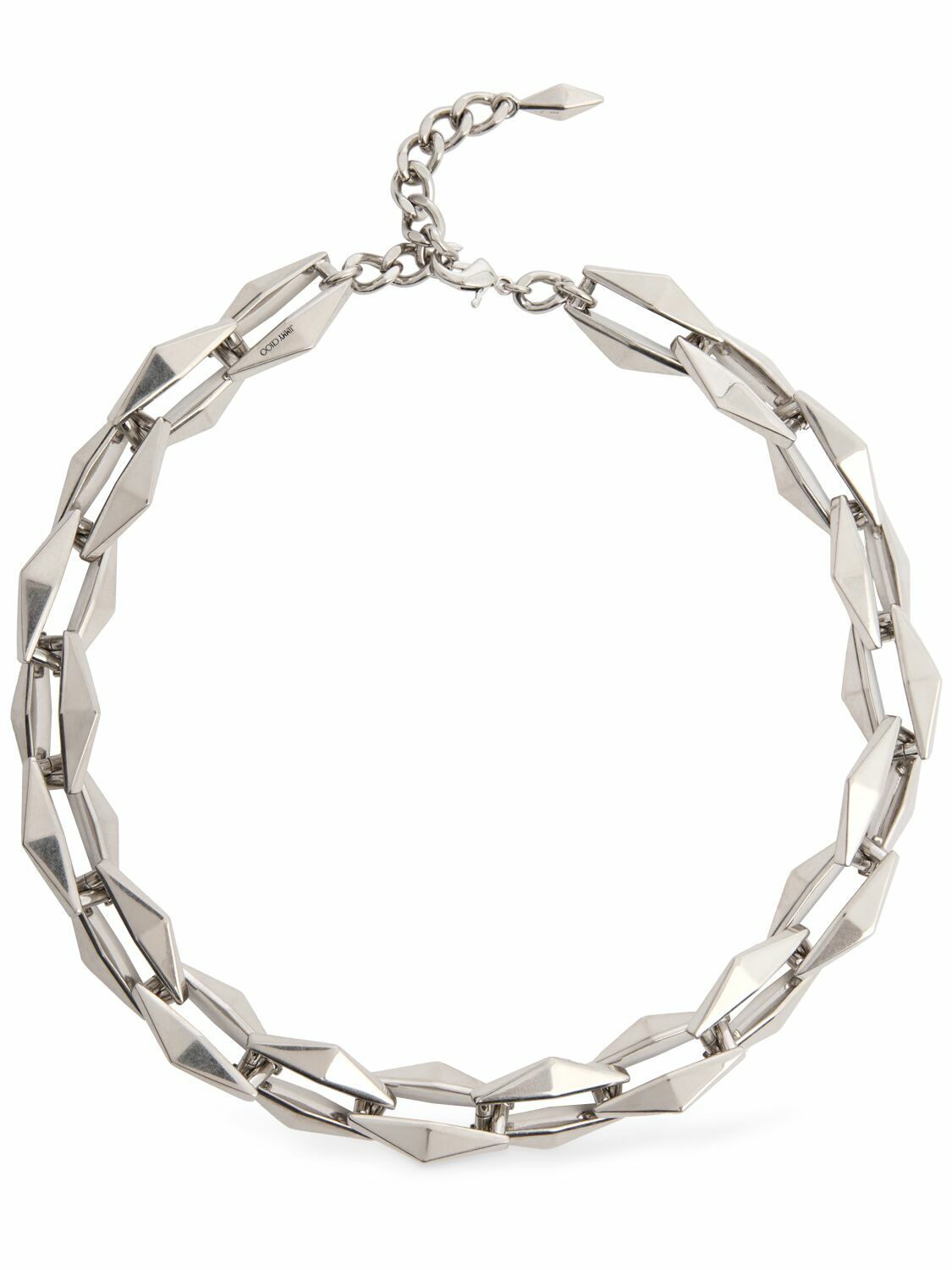アクセサリーその他 JIMMY CHOO 'Diamond Chain' necklace Silver DIAMONDCHNCZI Diamond Chain Necklace| Silver Finish Necklace| JIMMY CHOO