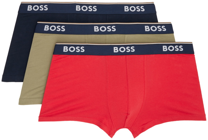 Photo: BOSS Three-Pack Multicolor Boxers