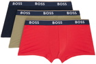 BOSS Three-Pack Multicolor Boxers