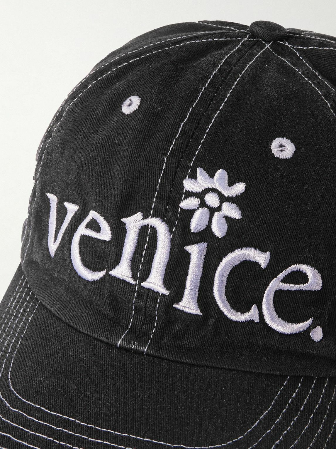 ERL - Venice Embroidered Cotton-Twill Baseball Cap