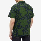 Paul Smith Men's Macro Floral Print Vacation Shirt in Green
