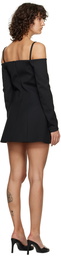 Coperni Black Paneled Minidress