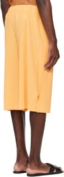 HOMME PLISSÉ ISSEY MIYAKE Yellow Wear Or Wrap Shorts