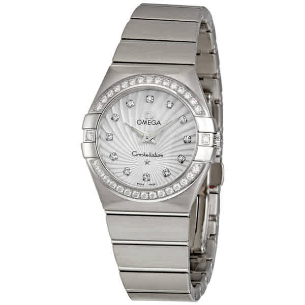 Omega Constellation Diamond Mother of Pearl Dial Ladies Watch 12315276055002