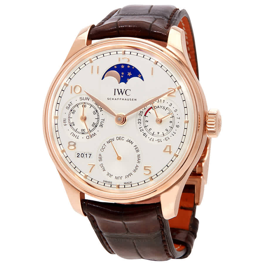 IWC Portugieser 18kt Rose Gold Prepetual Calendar Automatic Mens Watch IWC5033-02