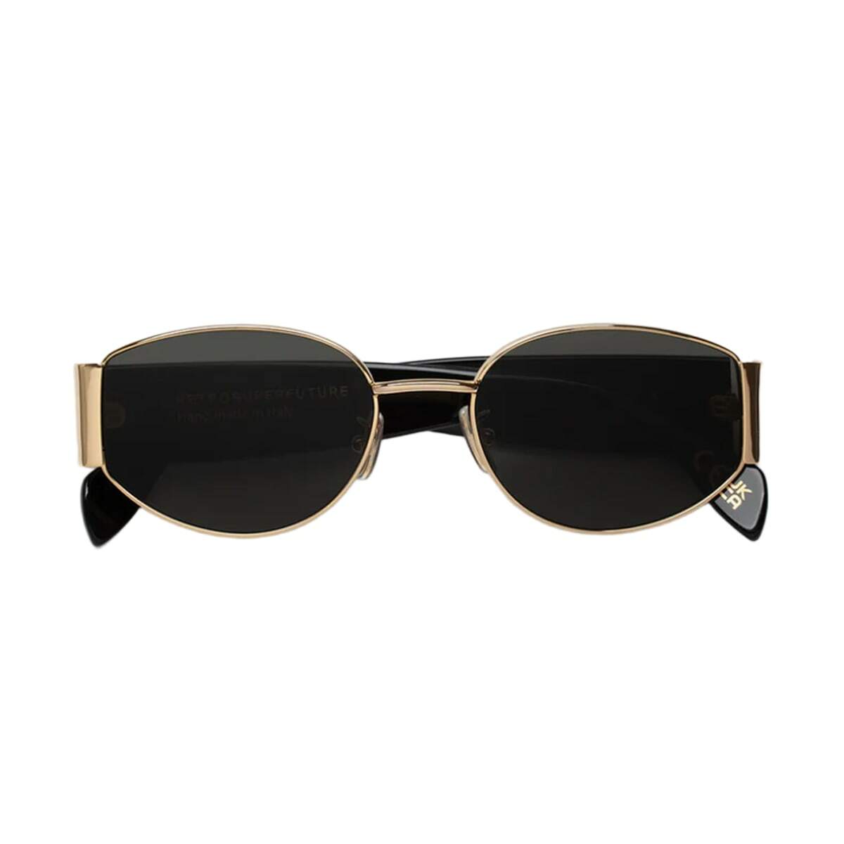 Retrosuperfuture X Black Black Gold Sunglasses