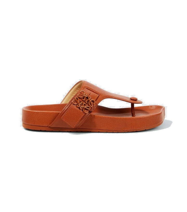 Photo: Loewe Anagram Ease leather sandals