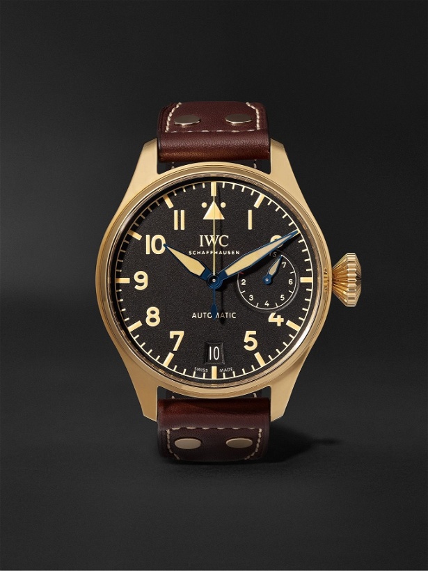 Photo: IWC Schaffhausen - Big Pilot's Heritage Limited Edition Automatic 46mm Bronze and Leather Watch, Ref. No. IW501005