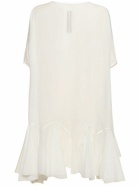 RICK OWENS - New Divine Ruffled Cotton Mini Dress