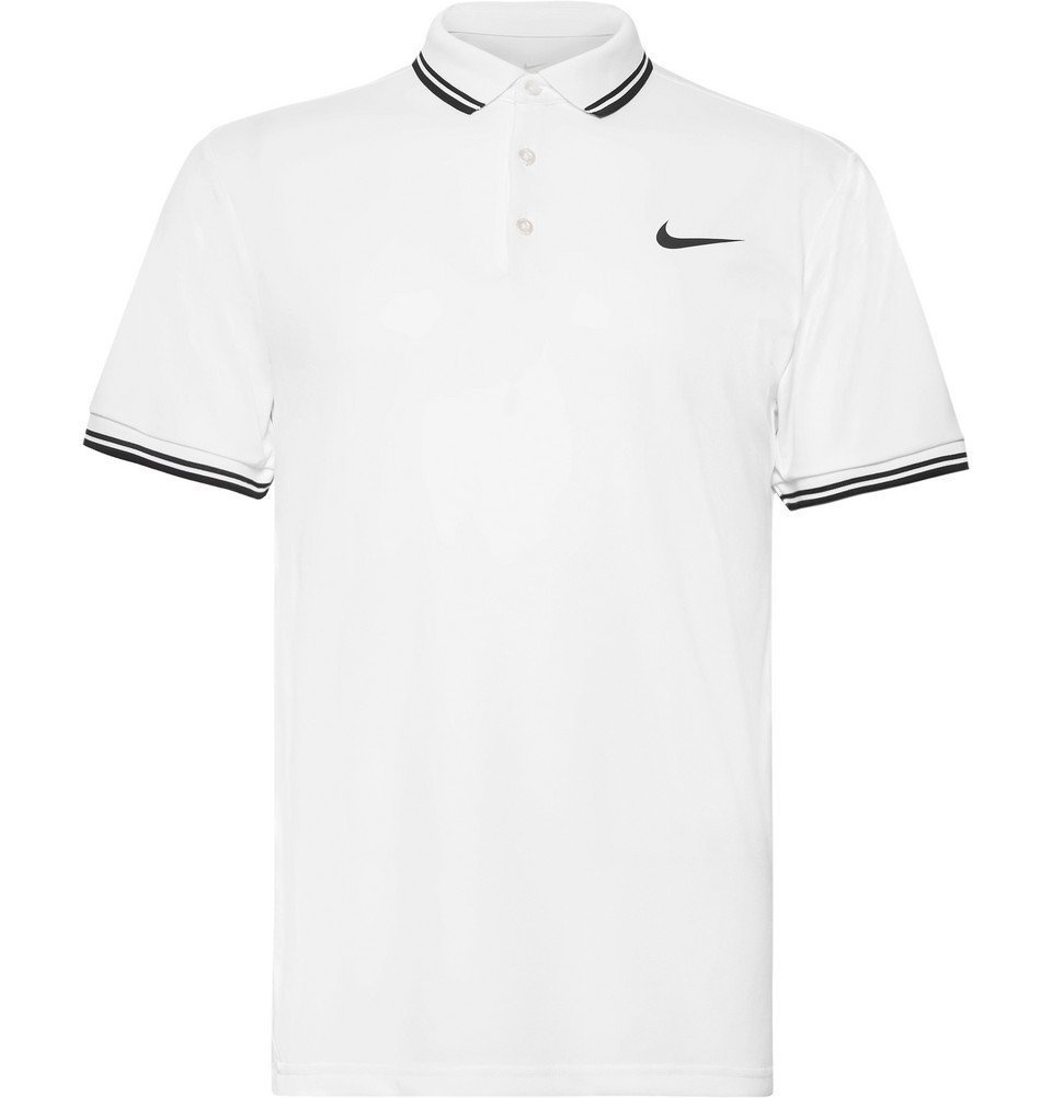 forsøg bøf Tilsvarende Nike Tennis - NikeCourt Dry Dri-FIT Piqué Tennis Polo Shirt - Men - White  Nike Tennis