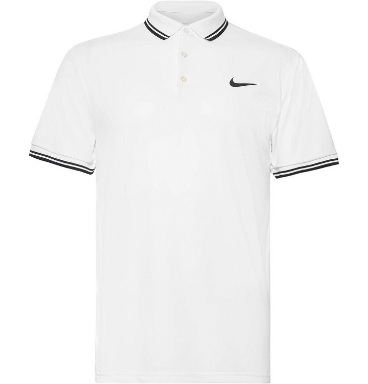 Photo: Nike Tennis - NikeCourt Dry Dri-FIT Piqué Tennis Polo Shirt - Men - White