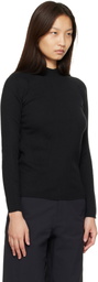 Veilance Black Conic Wool Midlayer Sweater