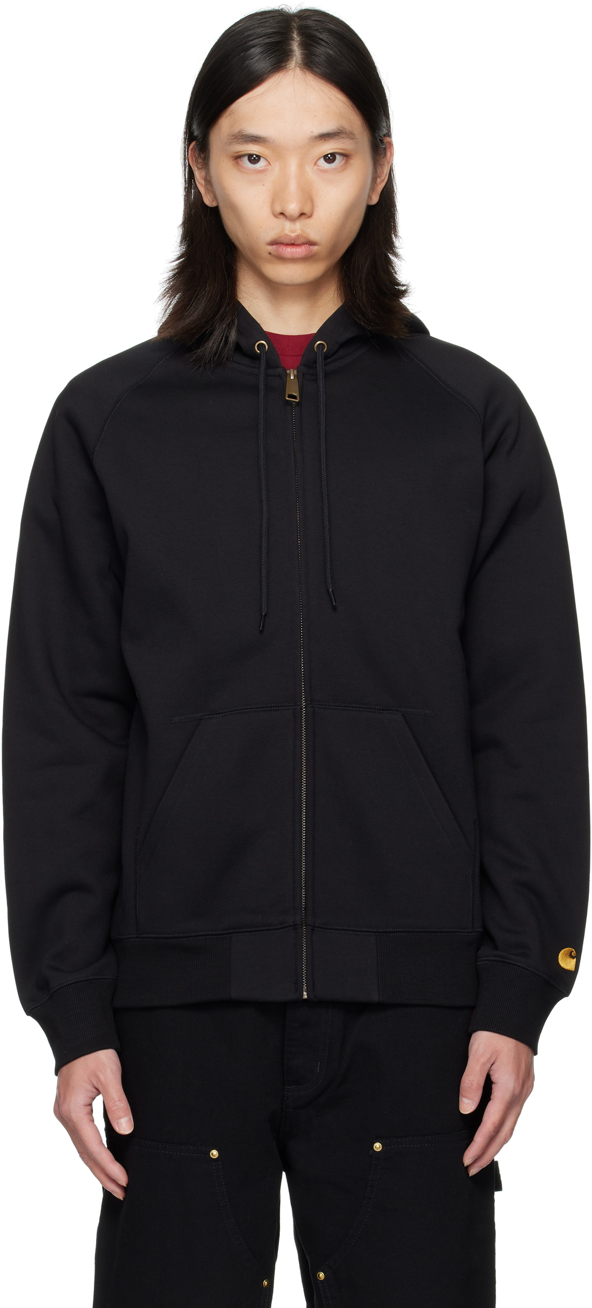 Carhartt Work In Progress Black Chessboard Hoodie Carhartt WIP