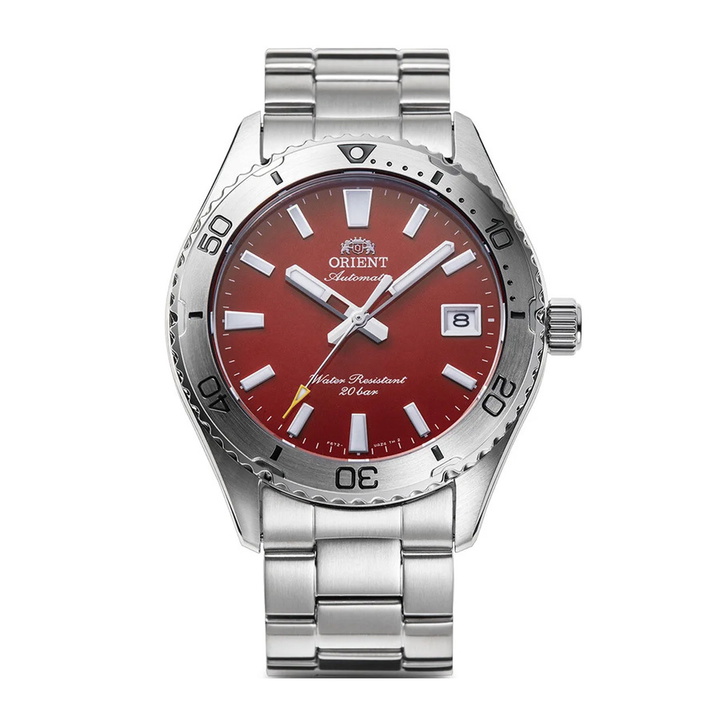 Photo: Orient Sports Mako Automatic Red Dial Mens Watch RA-AC0Q09R30B