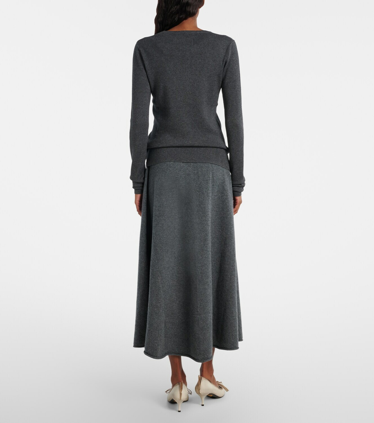 Extreme Cashmere N°388 Ease cashmere-blend maxi skirt