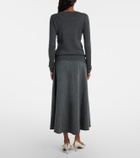 Extreme Cashmere N°388 Ease cashmere-blend maxi skirt