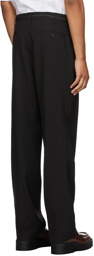 Marni Black Tropical Virgin Wool Shoelace Trousers