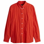 Willy Chavarria Men's Veterano Long Sleeve Shirt in Red Hot