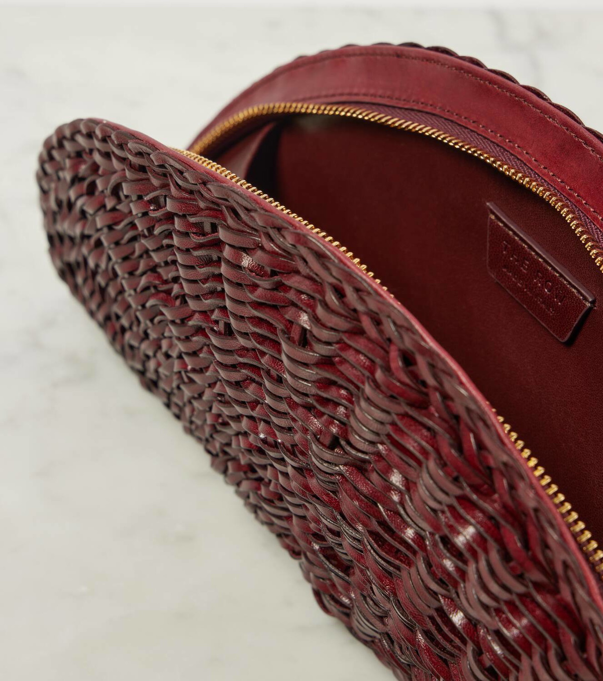 The Row Sunset woven leather clutch The Row