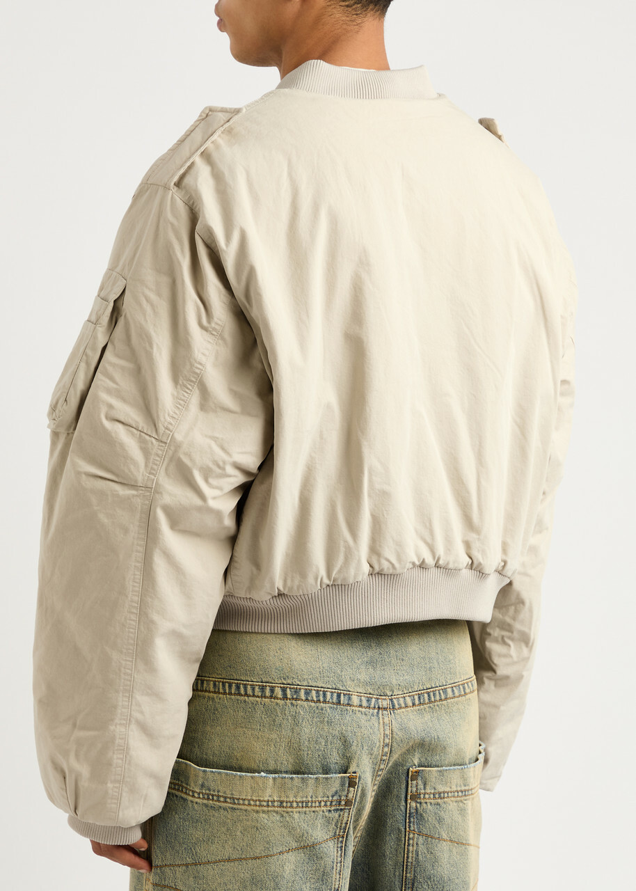 Entire Studios A-4 Cotton Bomber Jacket White Entire Studios Entire Studios A-4 Cotton Bomber Jacket White Entire Studios