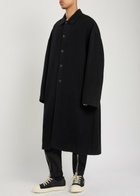 Rick Owens Brad Wool Coat Black