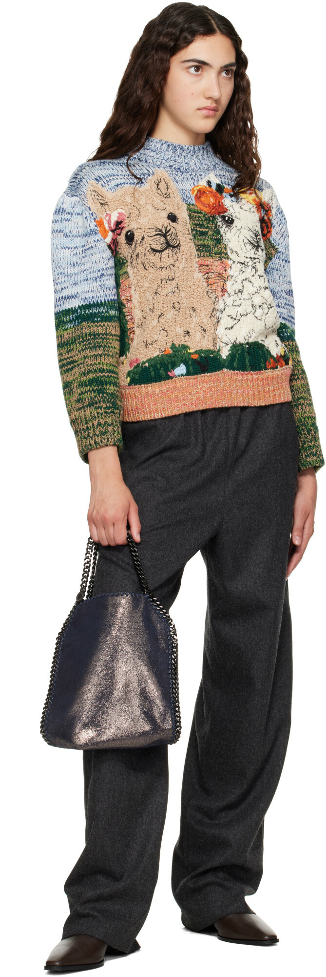 Stella McCartney Navy Falabella Mini Tote